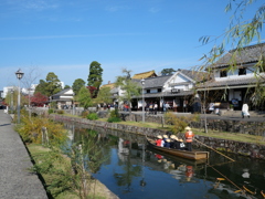くらしき川舟流し