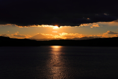 狭山湖の夕景②