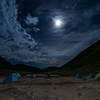 月夜のテント場