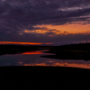多摩湖の夕景②