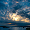 広がる朝雲