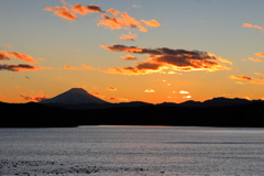 狭山湖の夕景①