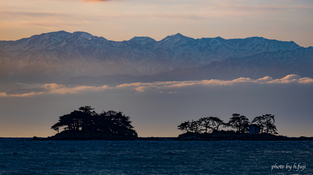 虻ヶ島と立山連峰②