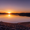 狭山湖の夕景