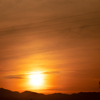 鉄塔のある夕景