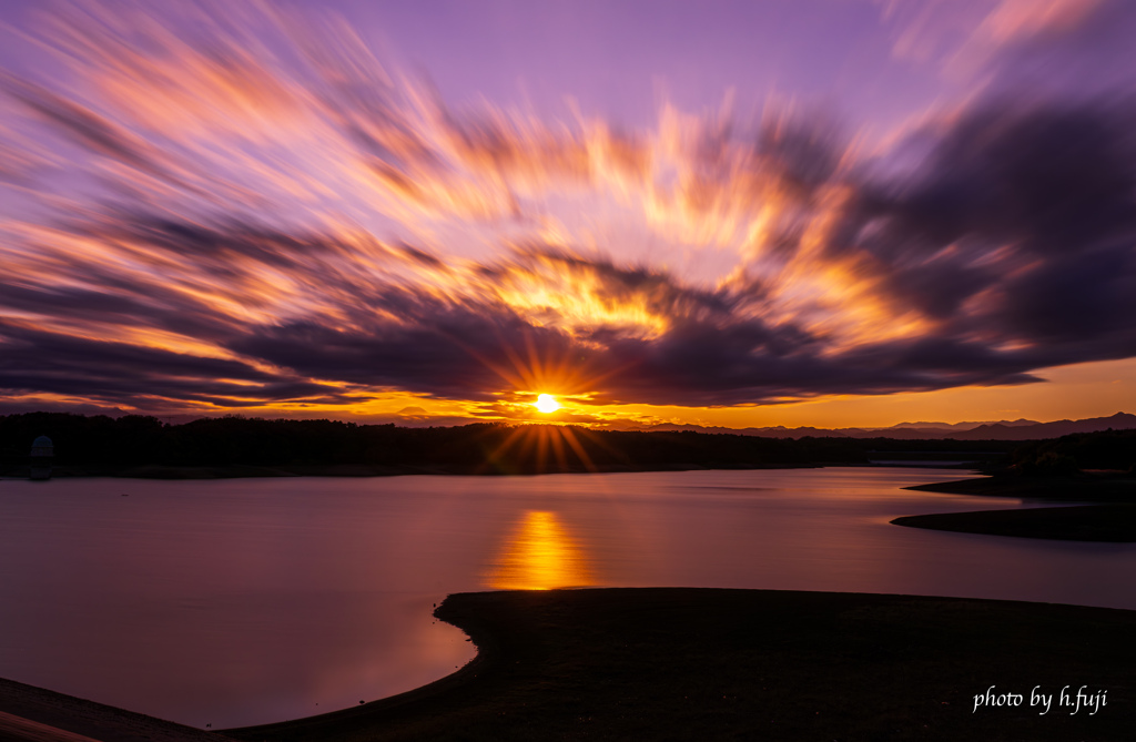 sunset view(長秒露光の景）