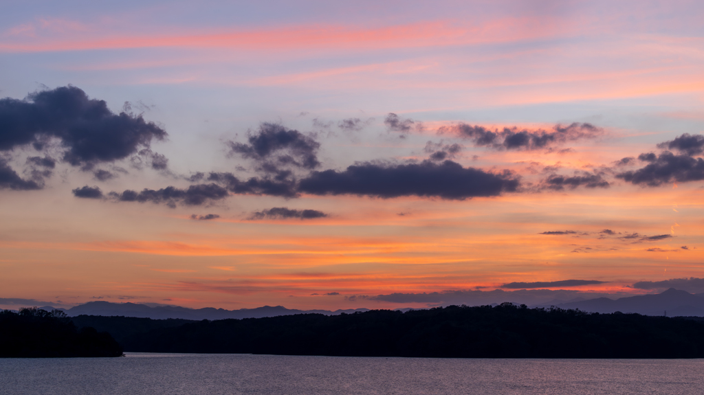 狭山湖夕焼け