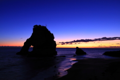 夫婦岩と朝景①