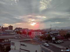今朝の朝日