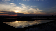 夕焼け・霞ヶ浦