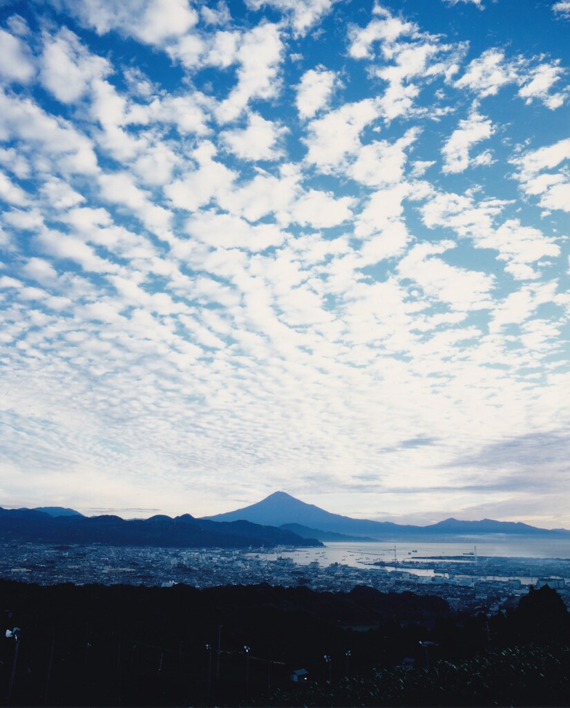 富士山と雲