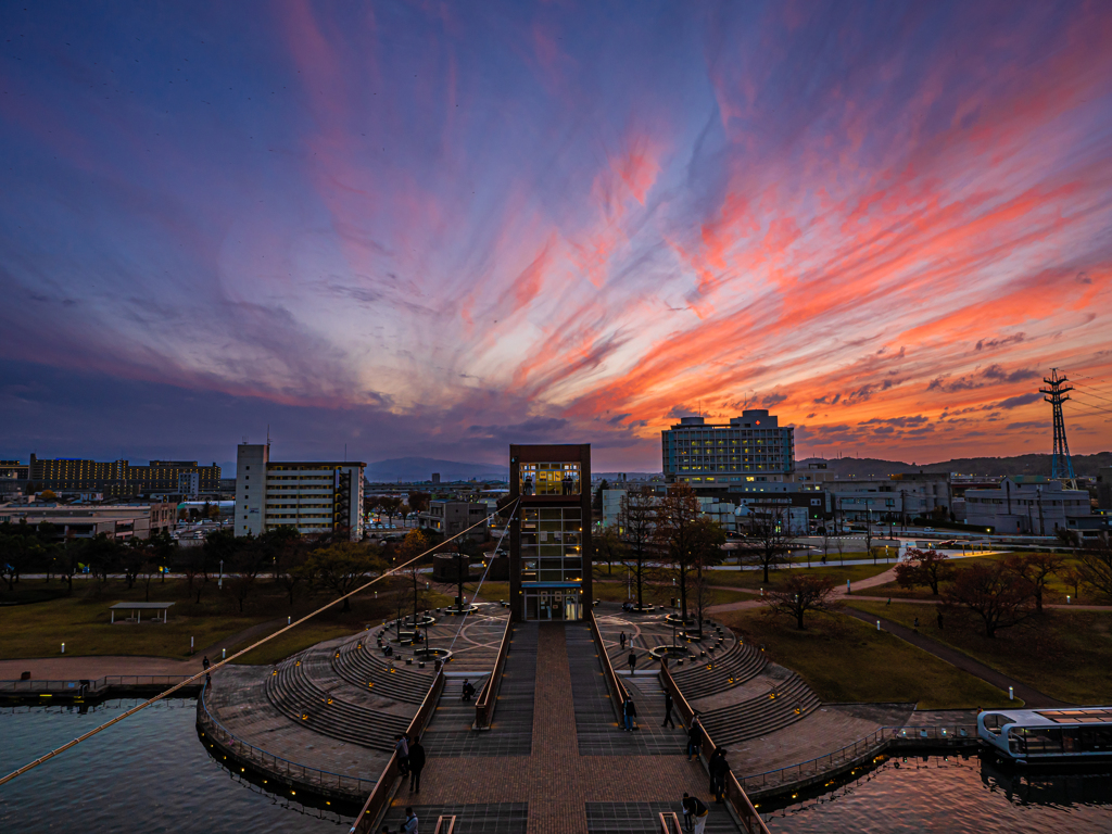 夕焼けの天門橋