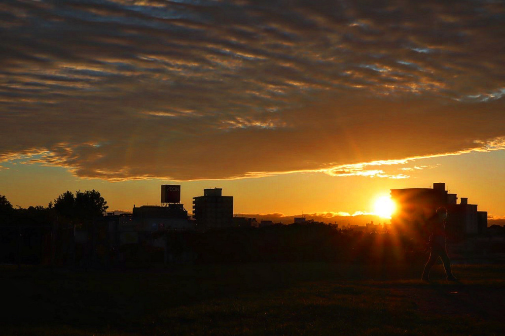 ドックランの夕焼け