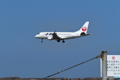 JAL2872便 新潟空港へ