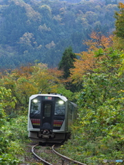 晩秋の磐越西線