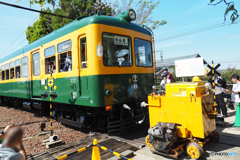 月潟駅を発車