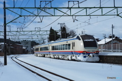 雪を抱いた「しらゆき」 1号