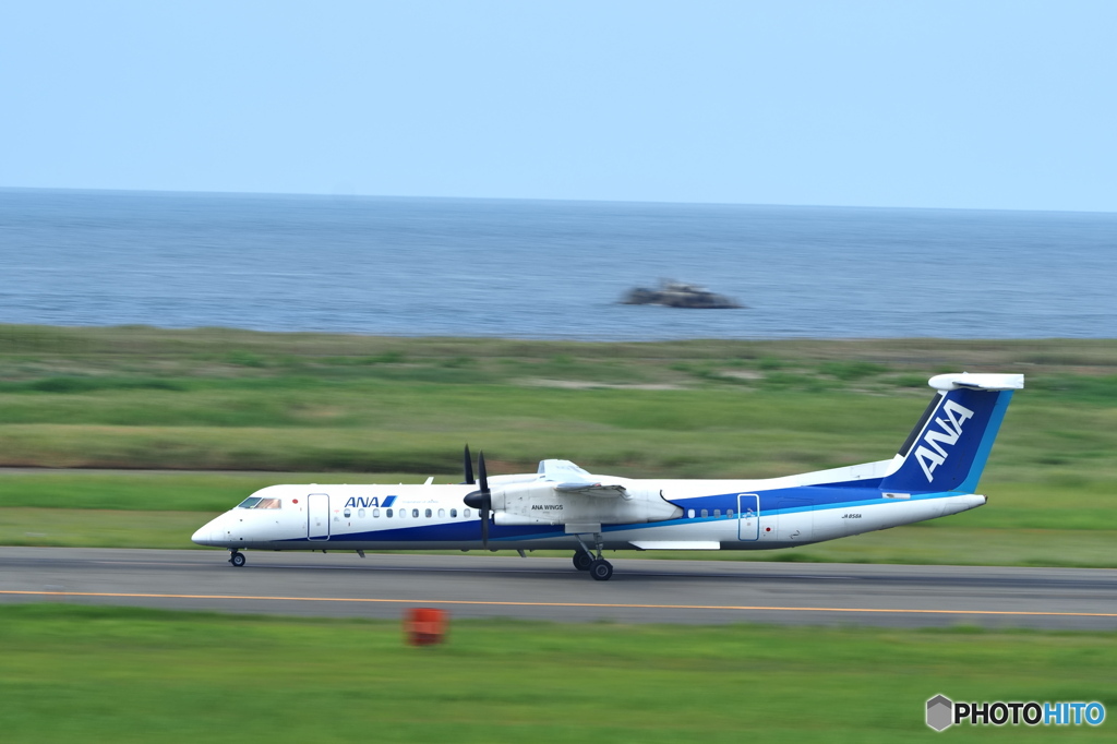 ANAプロペラ機 滑走