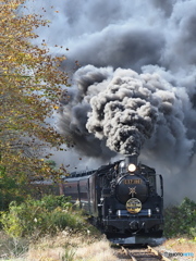 来た～… 煙をあげて！！   