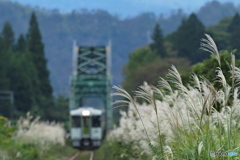 ススキの磐越西線