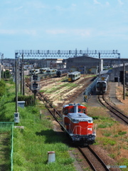 仕事終え車両基地へ