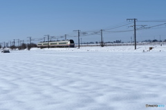 雪原行く