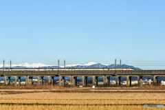 飯豊連峰は真っ白