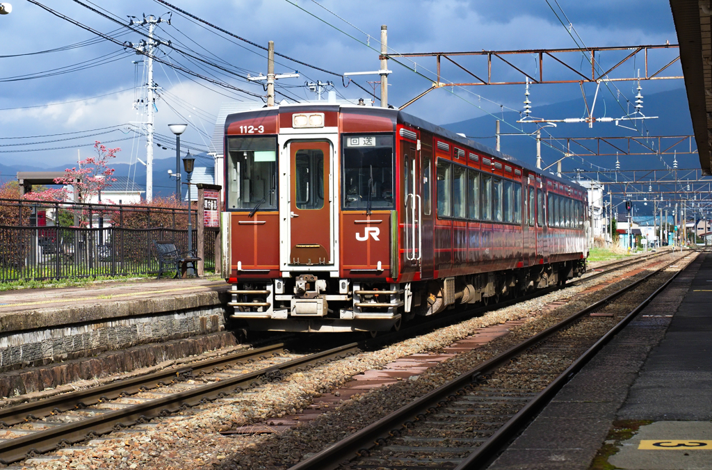 春爛漫会津号 喜多方駅入線