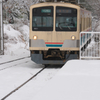 雪のローカル線