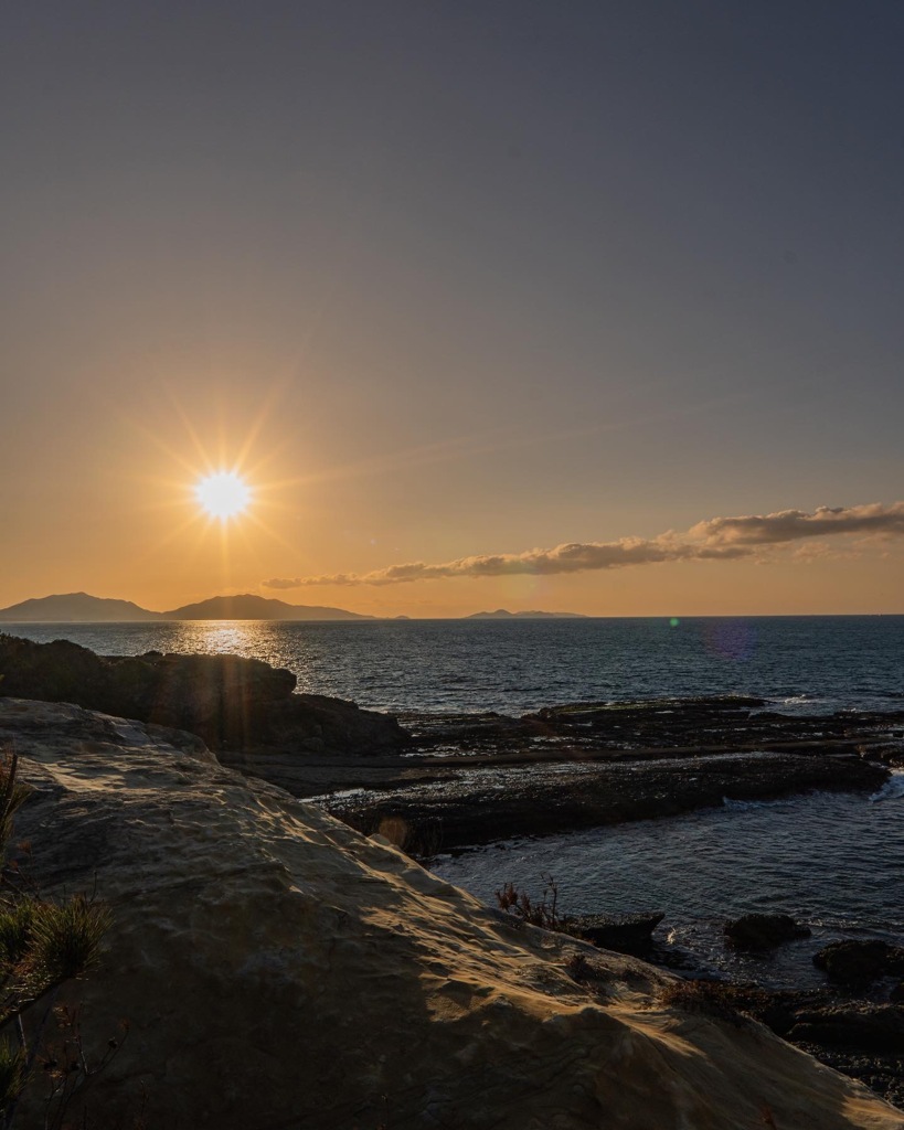 夕日
