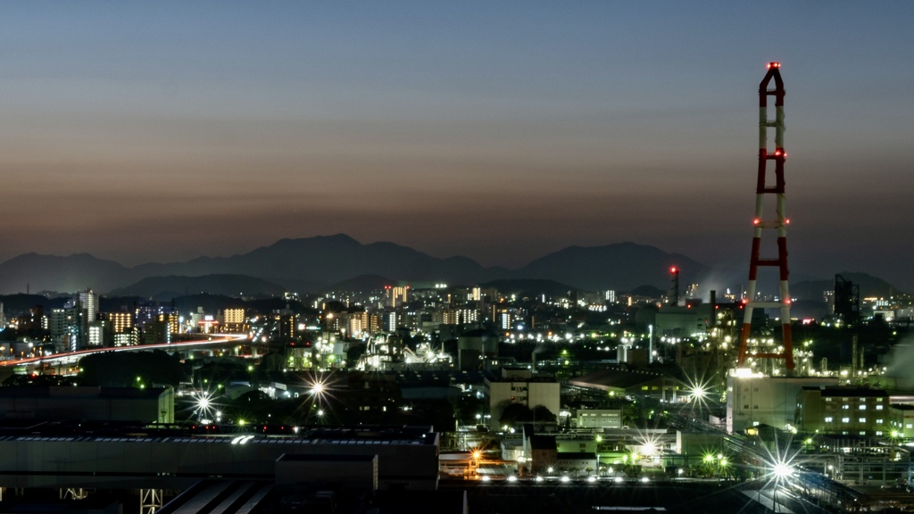 八幡西区からの夜景