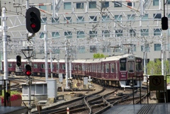 阪急電車と線路