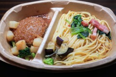 和風おろしハンバーグ&香味醤油スパゲティ