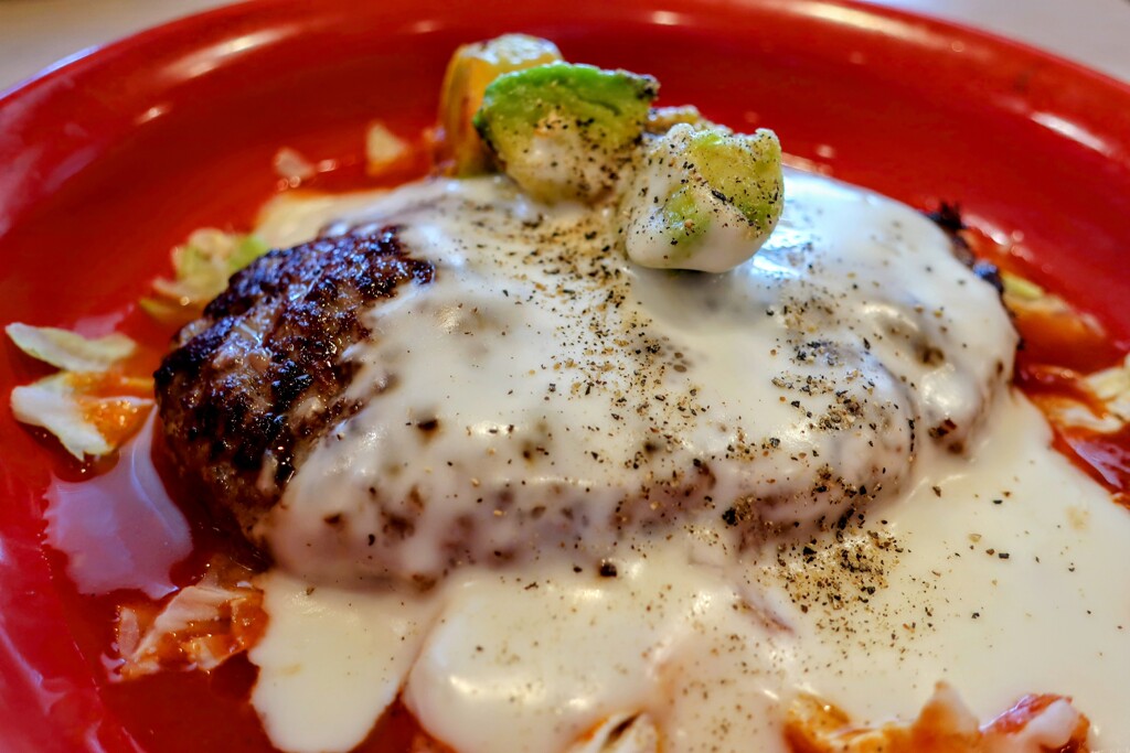 粗挽きステーキハンバーグ