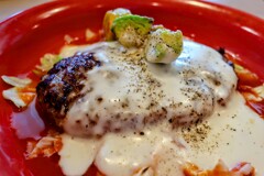 粗挽きステーキハンバーグ