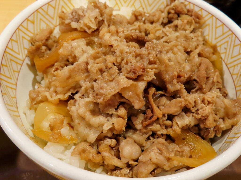 牛丼、並盛り