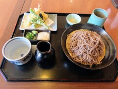 出石そば天ぷらセット