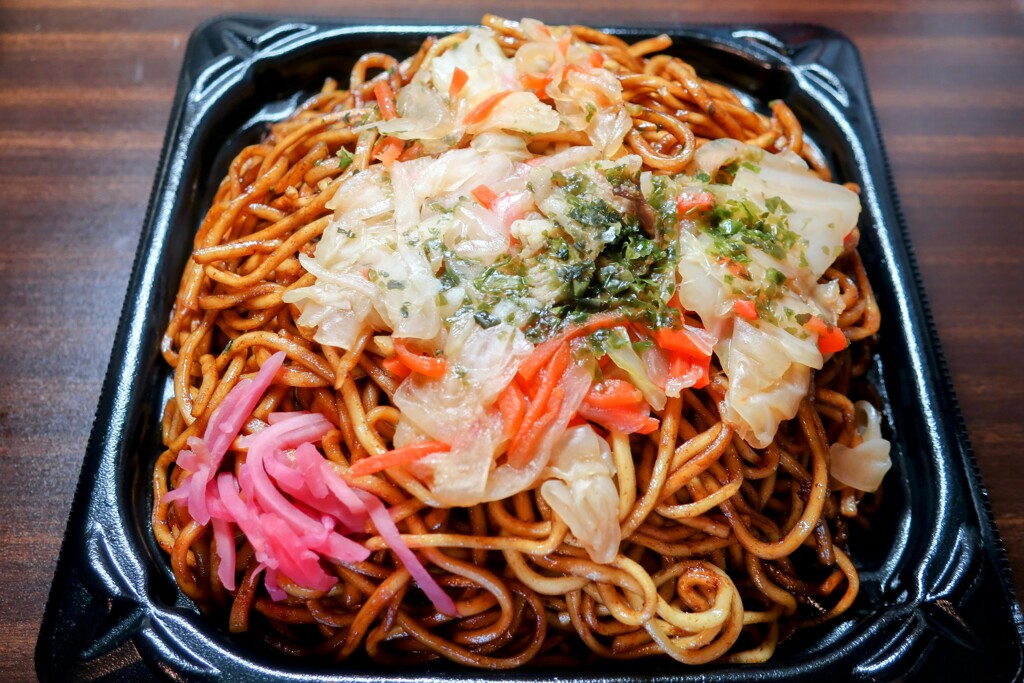 具だくさんのソース焼そば
