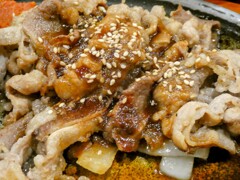 焼肉定食の焼肉