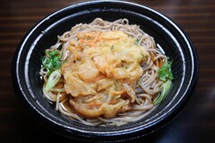 海老と春菊のかき揚げそば