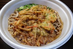 野菜かき揚げそば