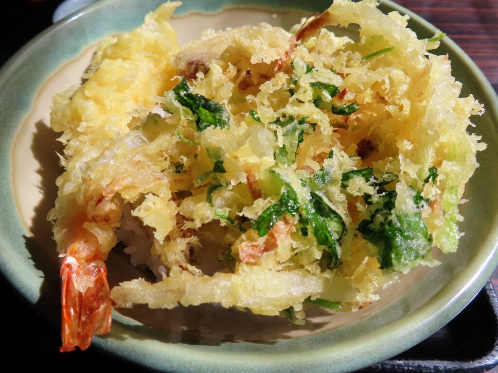 かき揚げえび天丼