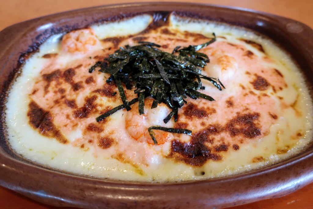 タラコとエビのドリア