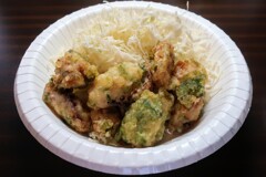 たことあおさ海苔の天ぷら