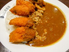 イカ、カキフライカレー