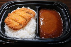 ふっくらご飯とカツカレー