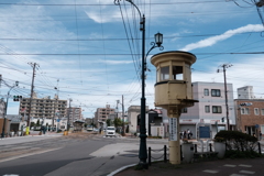 路面電車の走る街　旧市電操車塔