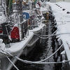 雪の函館漁港