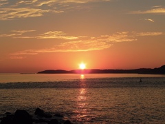 角島の夕日