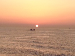 瀬戸内海の朝日